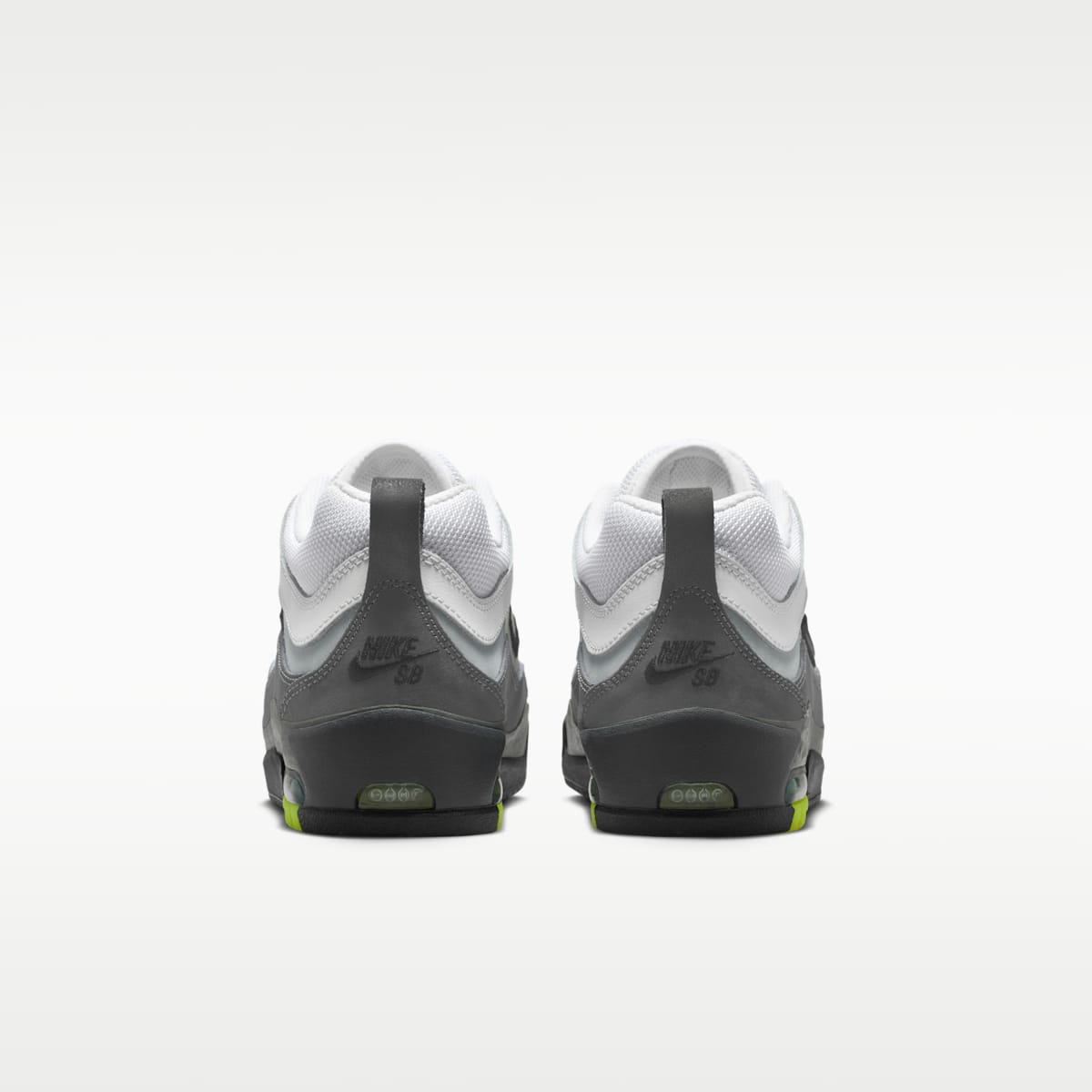 Nike Air Max Ishod Skate Shoes - Black/Anthracite/Light Graphite/Neon Yellow - Image 6