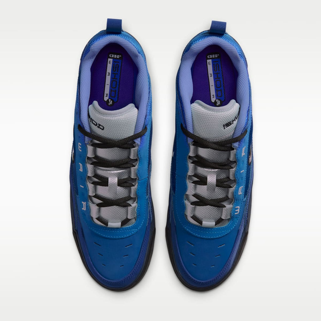 Nike Air Max Ishod Skate Shoes - Blue Void/Radiant Blue/Bright Blue/Metallic Silver - Image 4