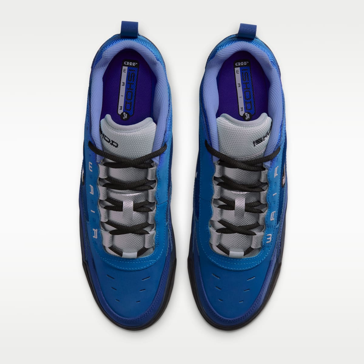 Nike Air Max Ishod Skate Shoes - Blue Void/Radiant Blue/Bright Blue/Metallic Silver - Image 4