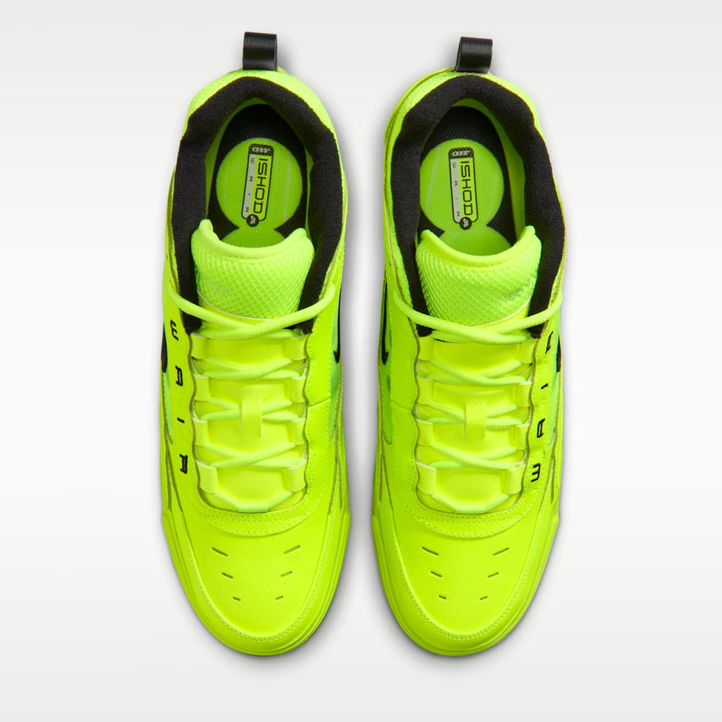 Nike Air Max Ishod Premium Skate Shoes - Volt/Volt/Black/Black - Image 4
