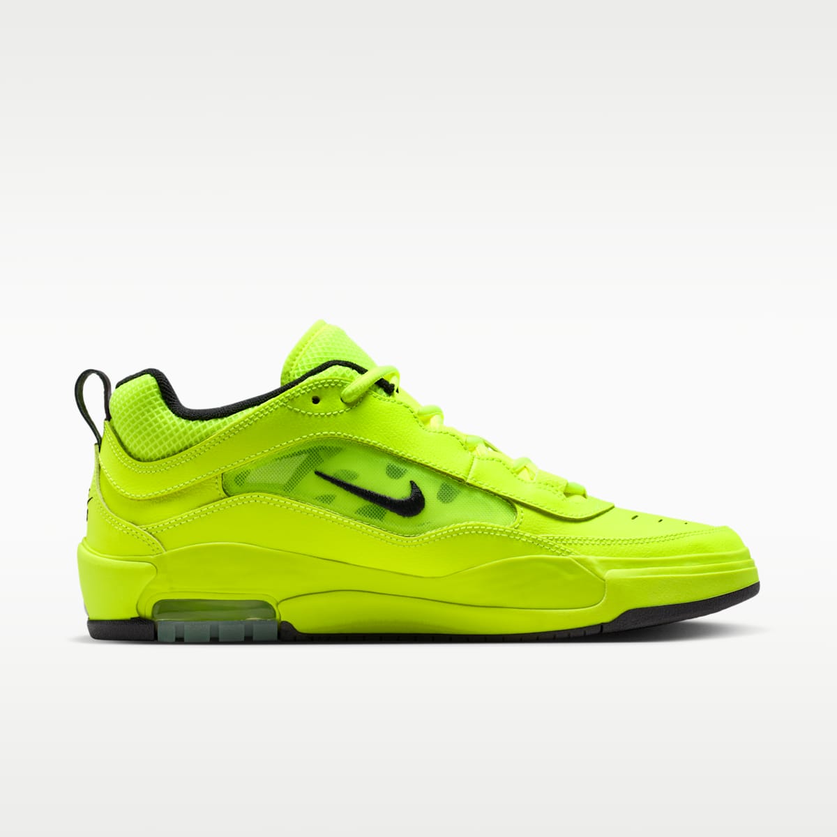 Nike Air Max Ishod Premium Skate Shoes - Volt/Volt/Black/Black - Image 3