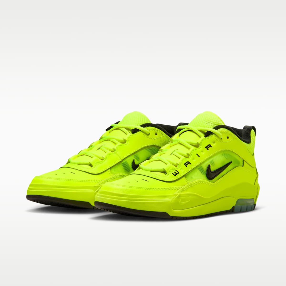 Nike Air Max Ishod Premium Skate Shoes - Volt/Volt/Black/Black - Image 5