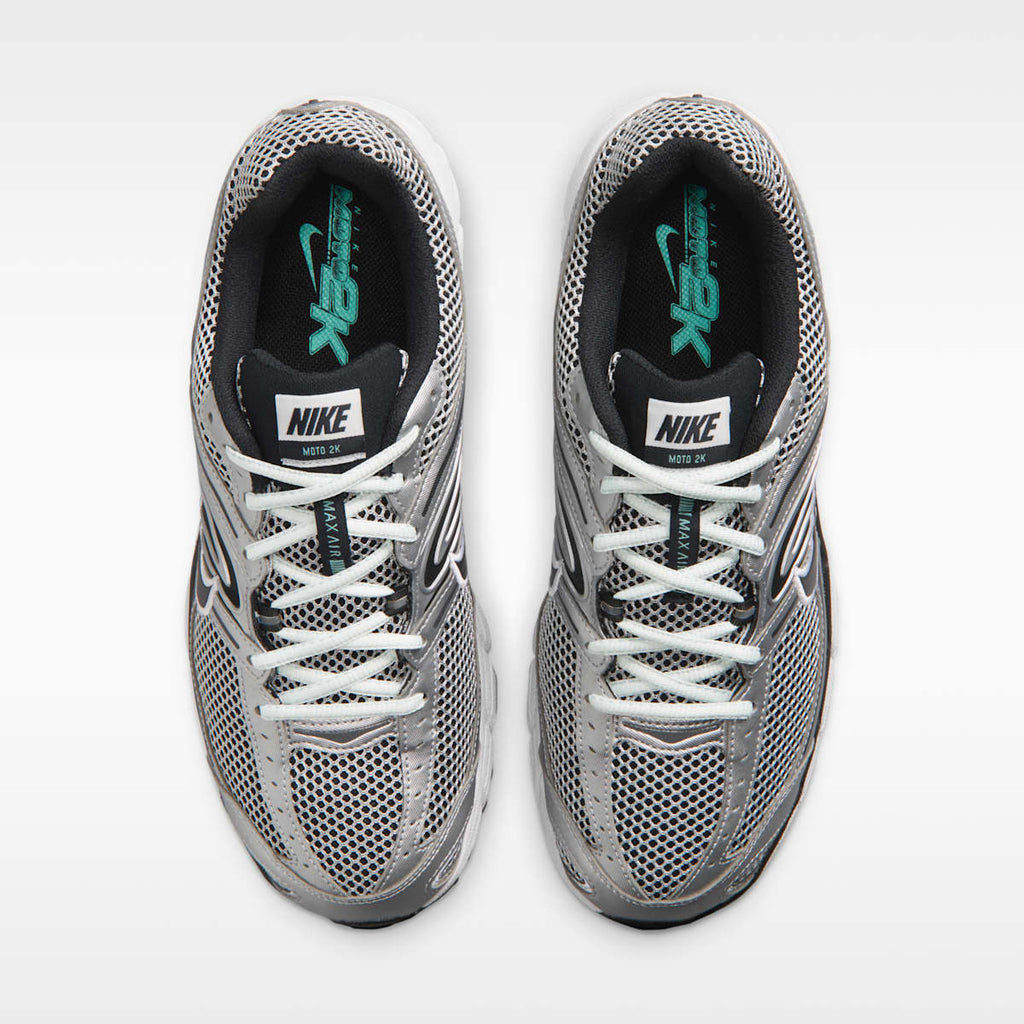 Nike Air Max Moto 2K Men's Shoes - Off White/Metallic Silver/Hyper Turquoise/Black - Image 4