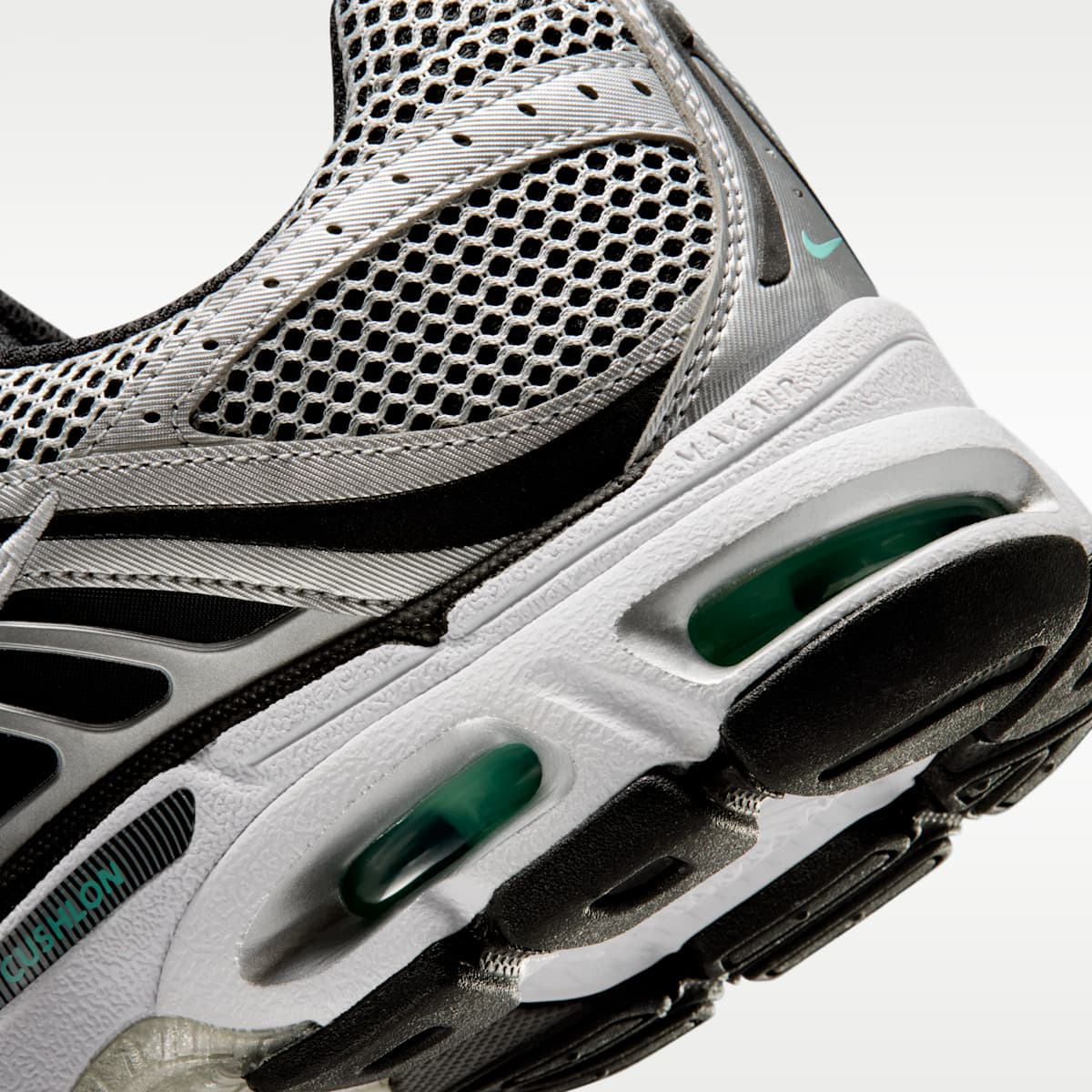 Nike Air Max Moto 2K Men's Shoes - Off White/Metallic Silver/Hyper Turquoise/Black - Image 8