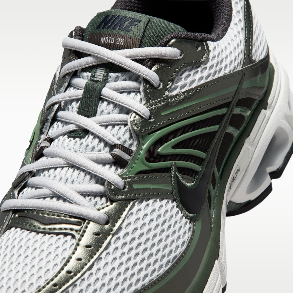 Nike Air Max Moto 2K Men's Shoes - Grey Fog/Camo Green/Off White/Black - Image 7