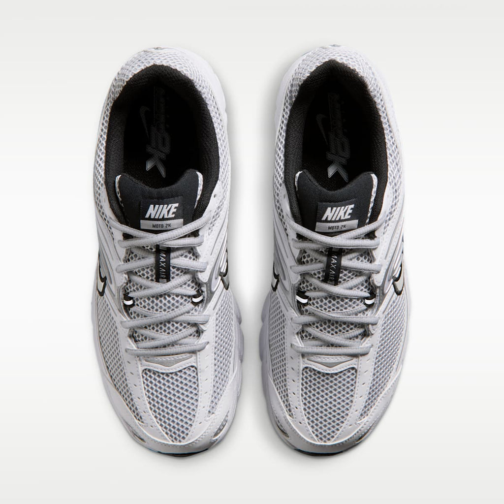 Nike Air Max Moto 2K Men's Shoes - White/Black/Wolf Grey/Metallic Silver - Image 4