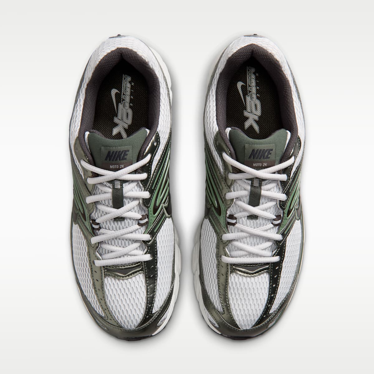 Nike Air Max Moto 2K Men's Shoes - Grey Fog/Camo Green/Off White/Black - Image 4