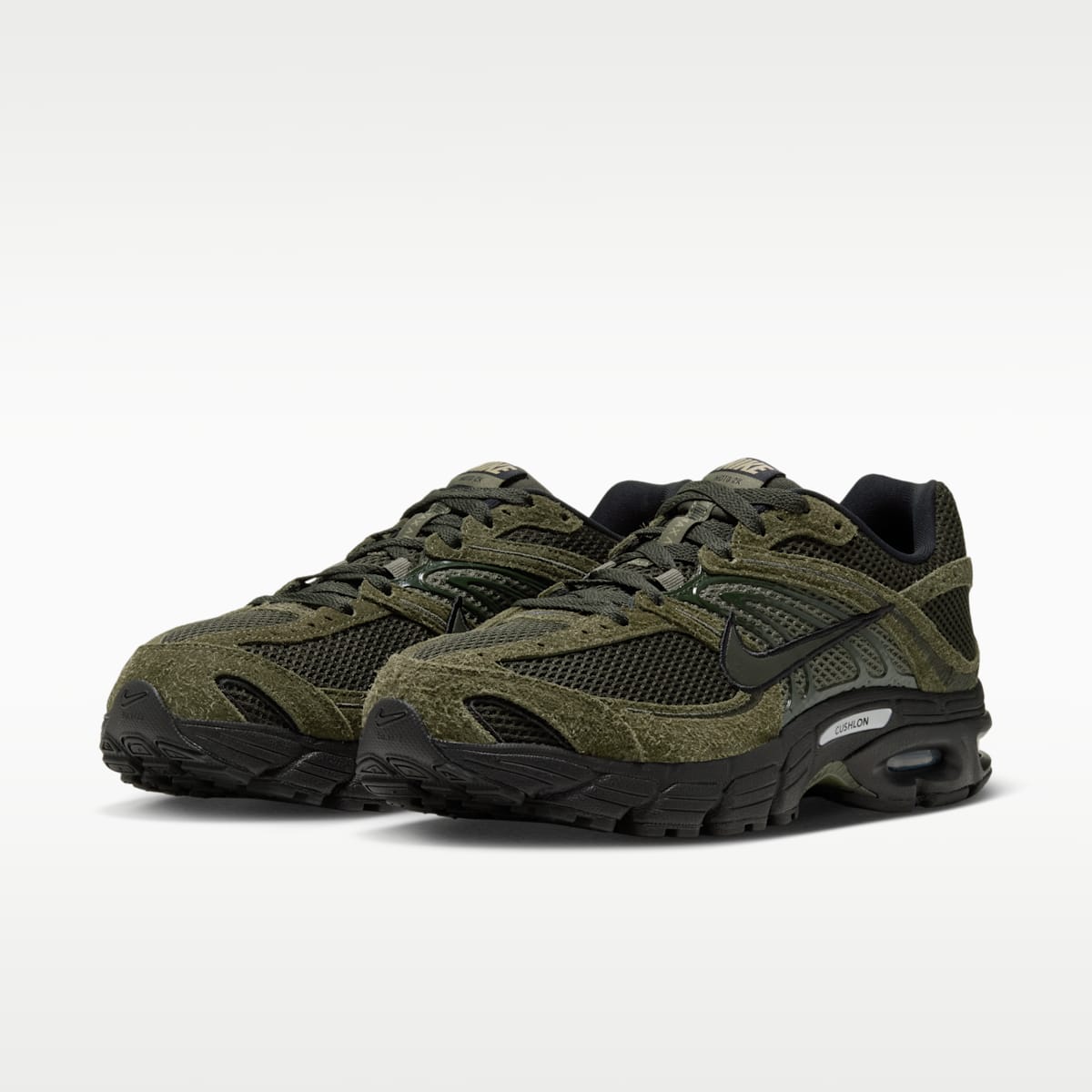 Nike Air Max Moto 2K Suede Shoes - Medium Olive/Black/Neutral Olive/Sequoia - Image 5