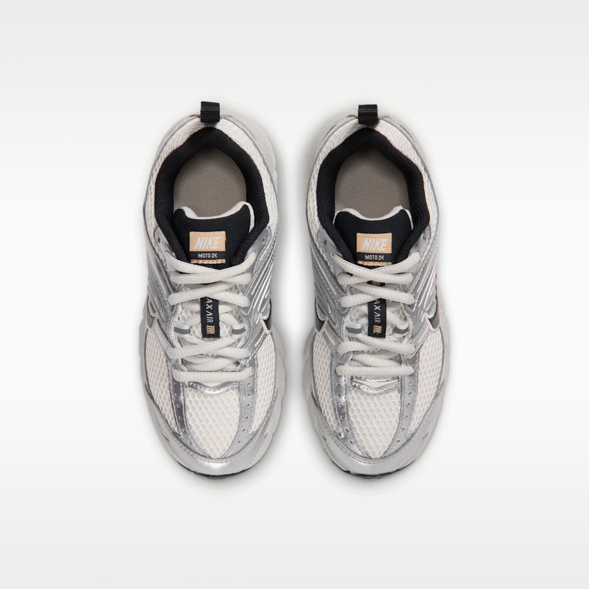 Nike Air Max Moto 2K Little Kids' Shoes - Light Bone/Metallic Silver/Light Orewood Brown/Black