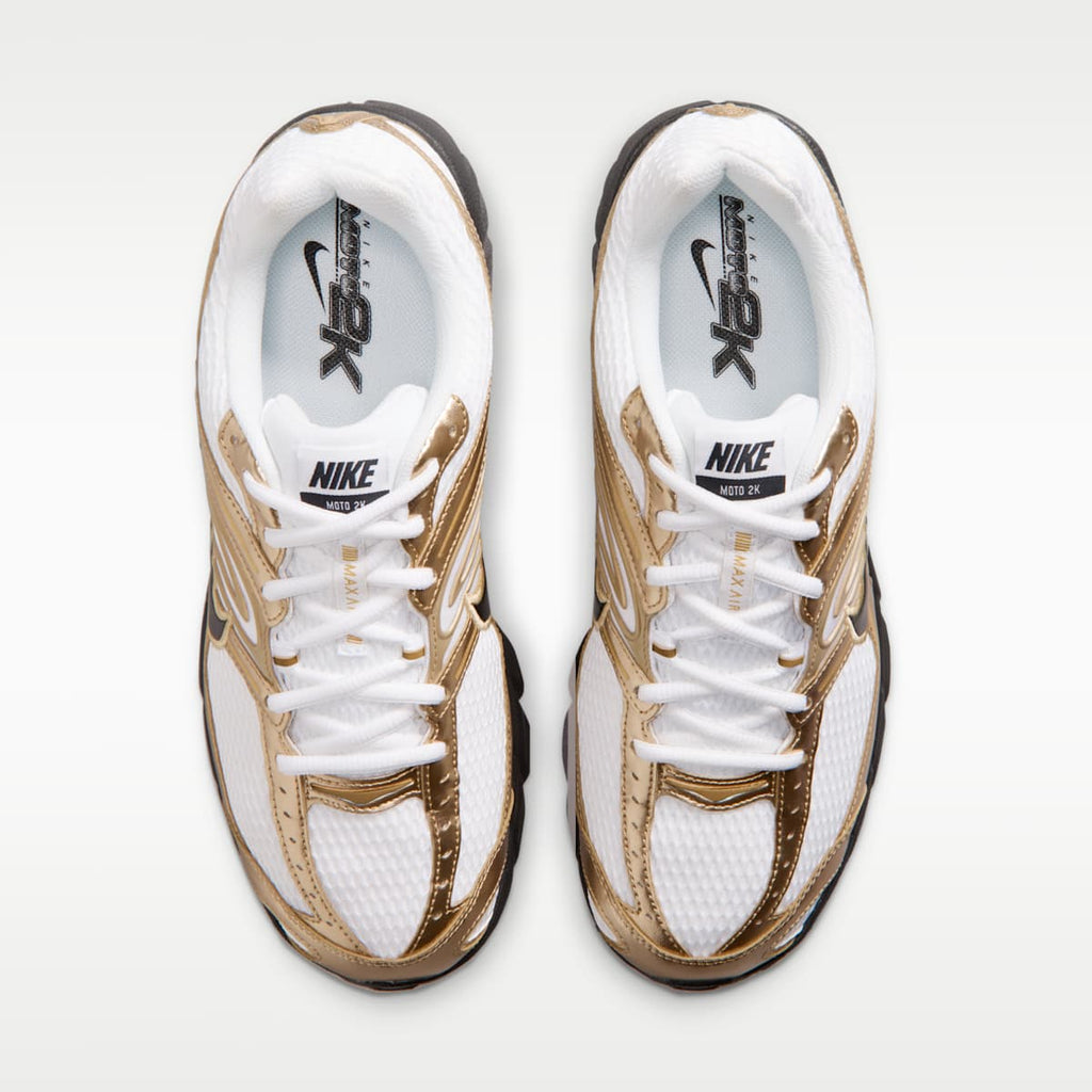 Nike Air Max Moto 2K Men's Shoes - White/Metallic Gold/Elemental Gold/Black - Image 4