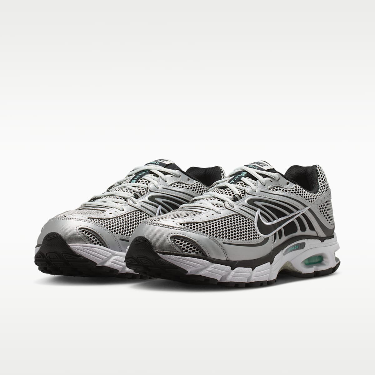 Nike Air Max Moto 2K Men's Shoes - Off White/Metallic Silver/Hyper Turquoise/Black - Image 5