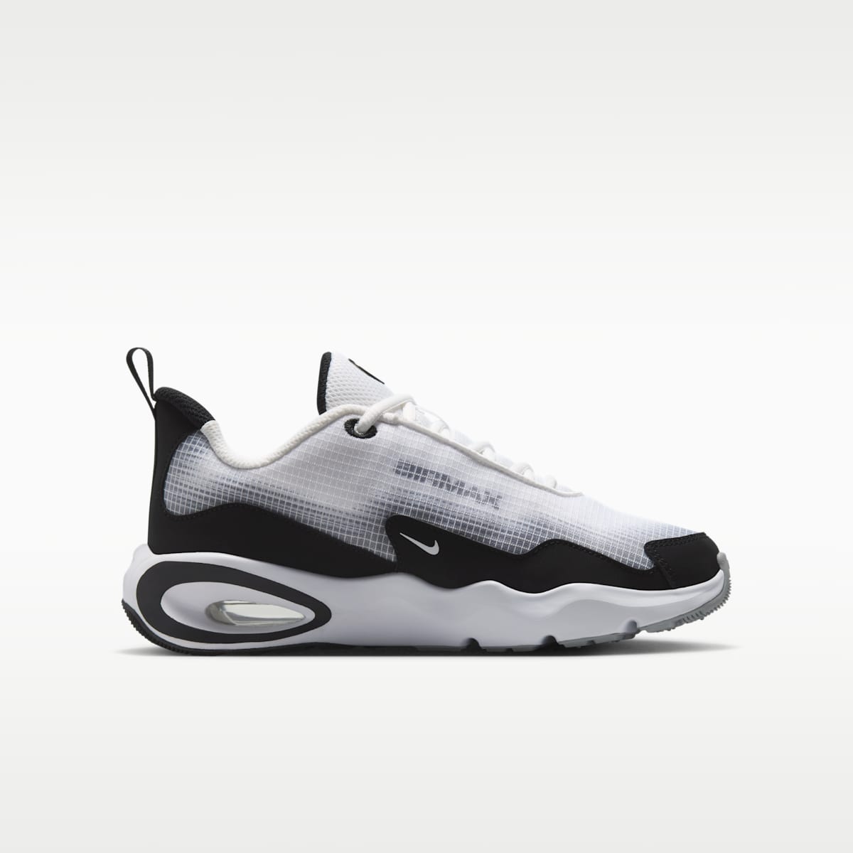 Nike Air Max Nova Big Kids' Shoes - White/Black/Wolf Grey/White