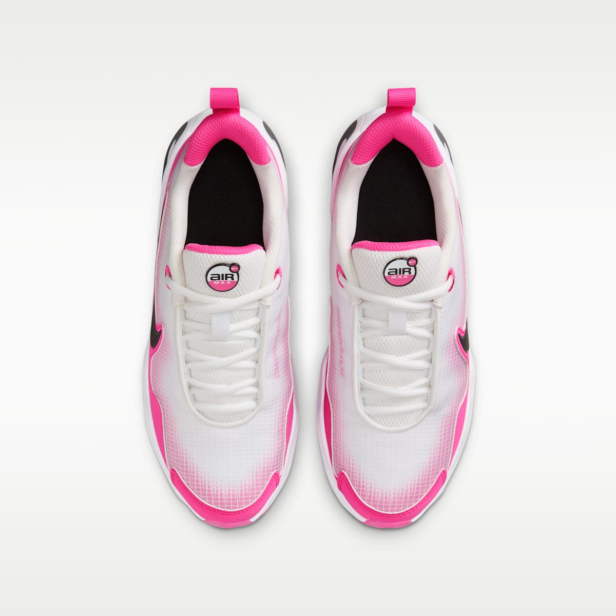 Nike Air Max Nova Big Kids' Shoes - White/Laser Fuchsia/Black