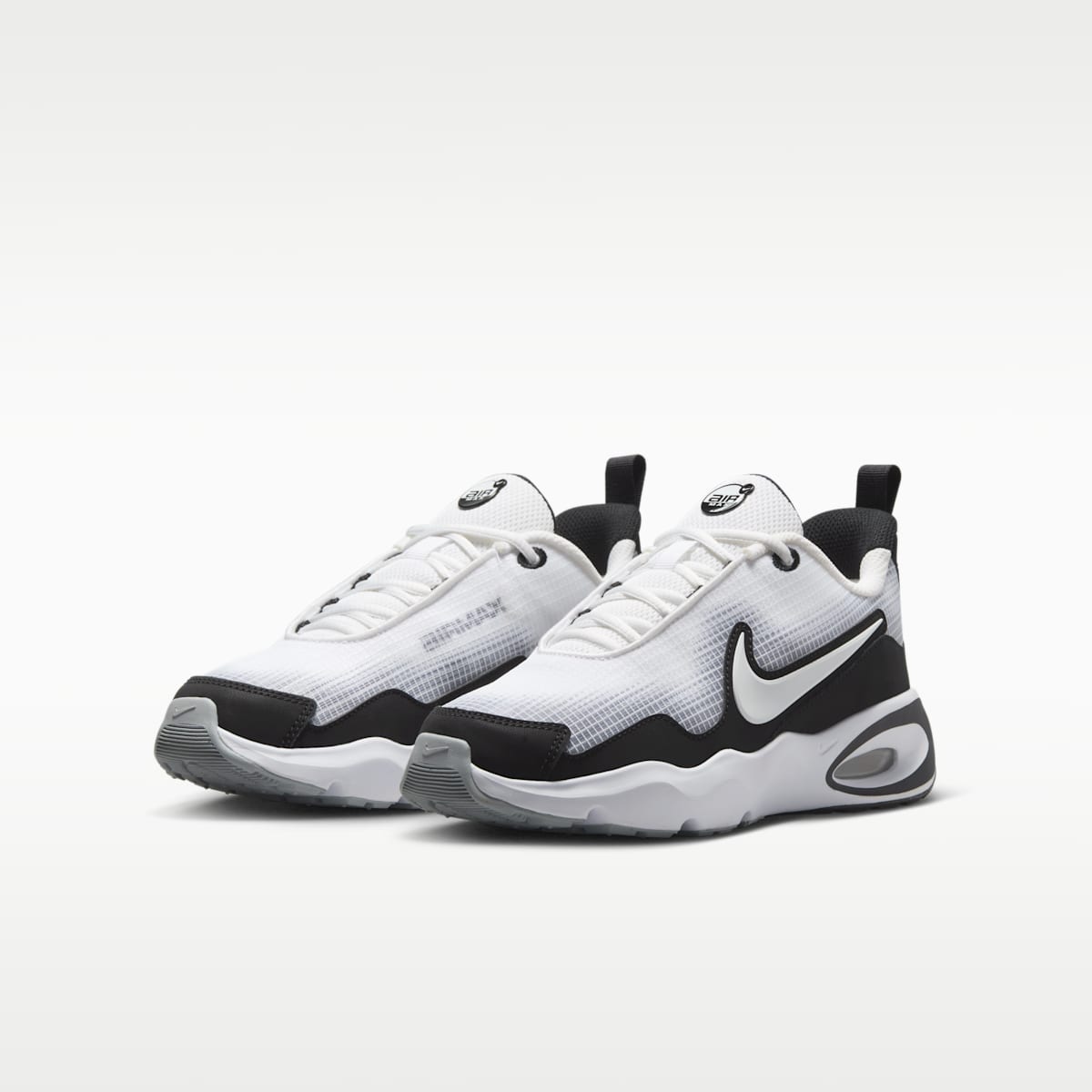 Nike Air Max Nova Big Kids' Shoes - White/Black/Wolf Grey/White