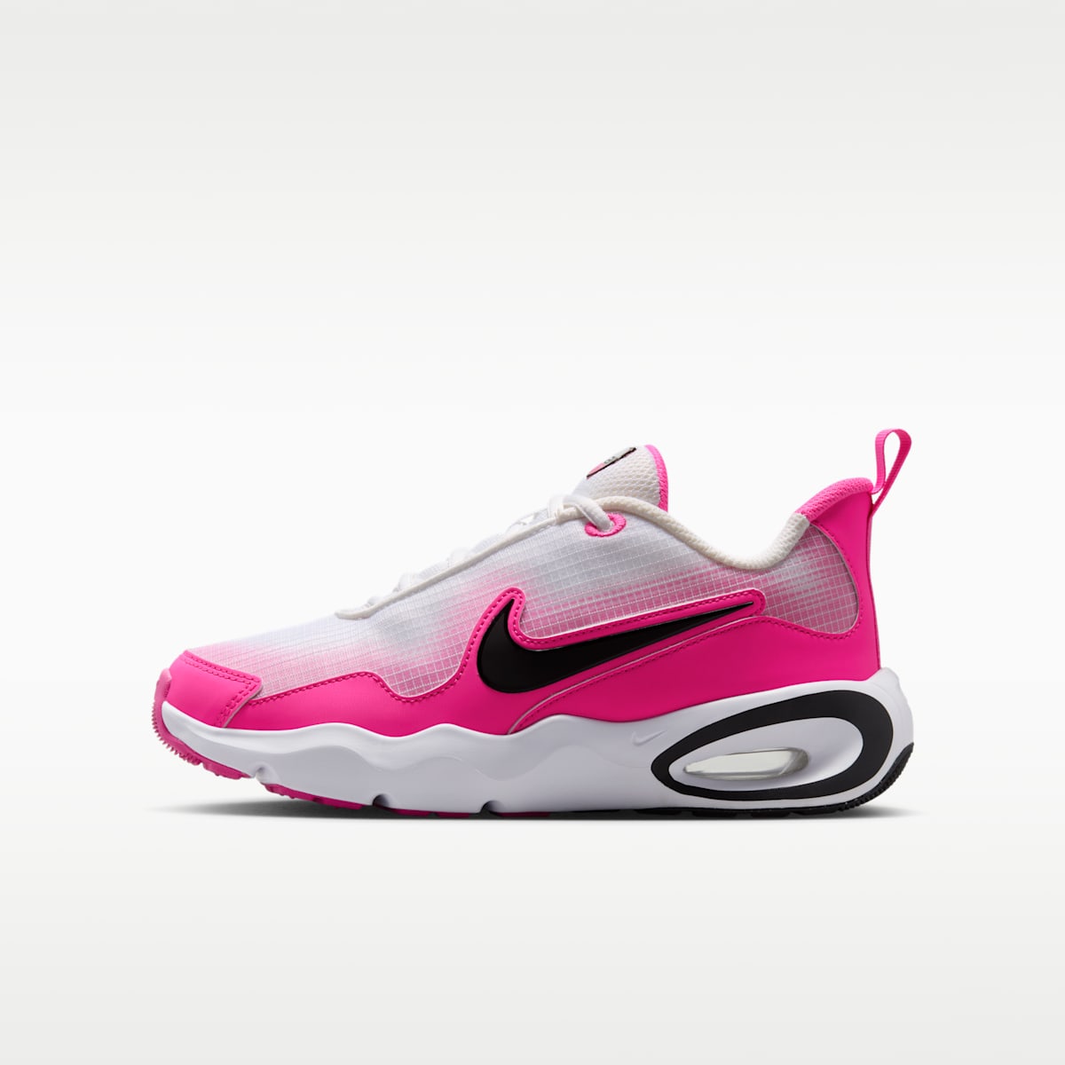 Nike Air Max Nova Big Kids' Shoes - White/Laser Fuchsia/Black