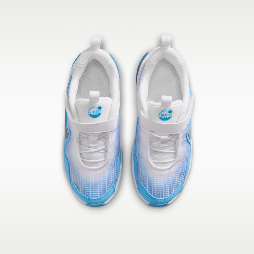 Nike Air Max Nova Little Kids' Shoes - White/Aurora Blue/Football Blue/Fusion Red