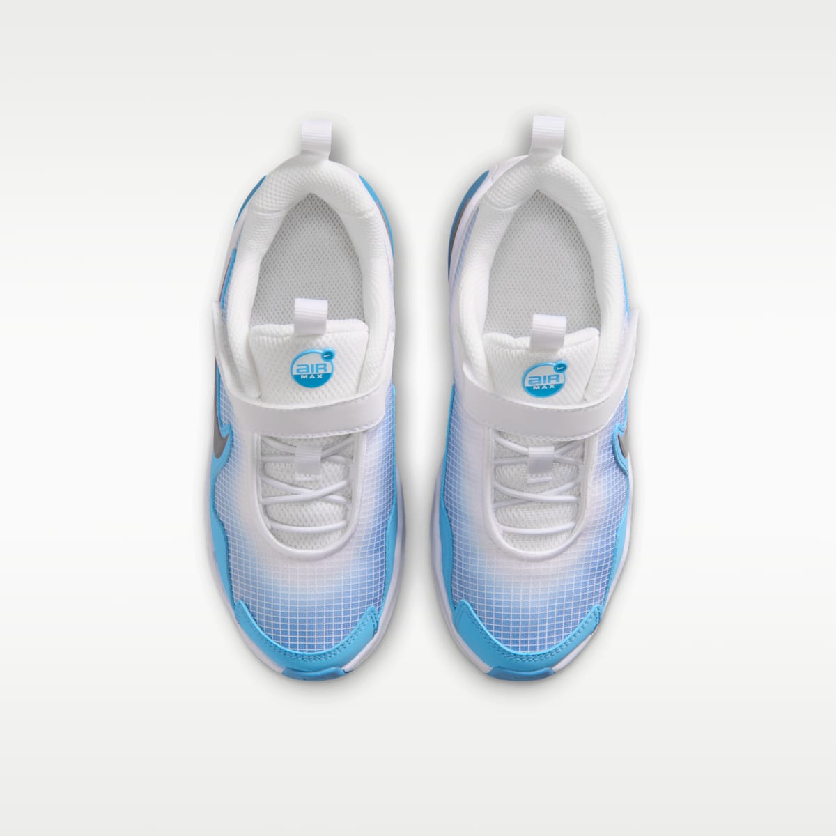 Nike Air Max Nova Little Kids' Shoes - White/Aurora Blue/Football Blue/Fusion Red