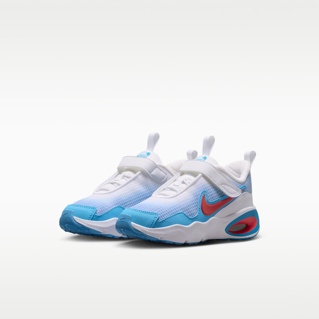 Nike Air Max Nova Little Kids' Shoes - White/Aurora Blue/Football Blue/Fusion Red