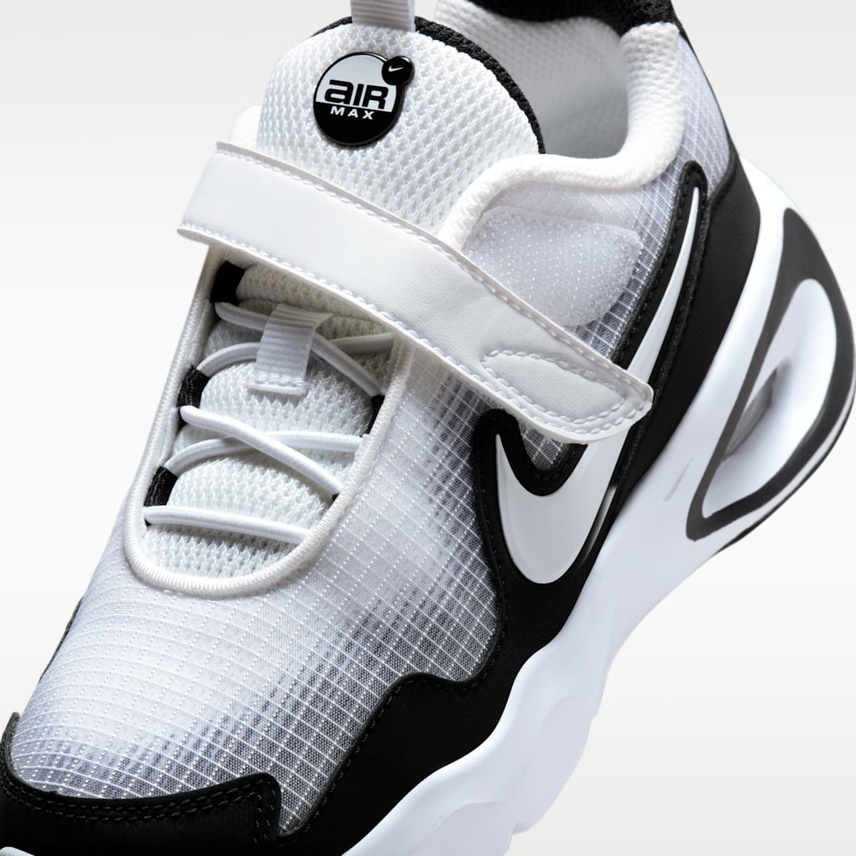 Nike Air Max Nova Little Kids' Shoes - White/Black/Wolf Grey/White