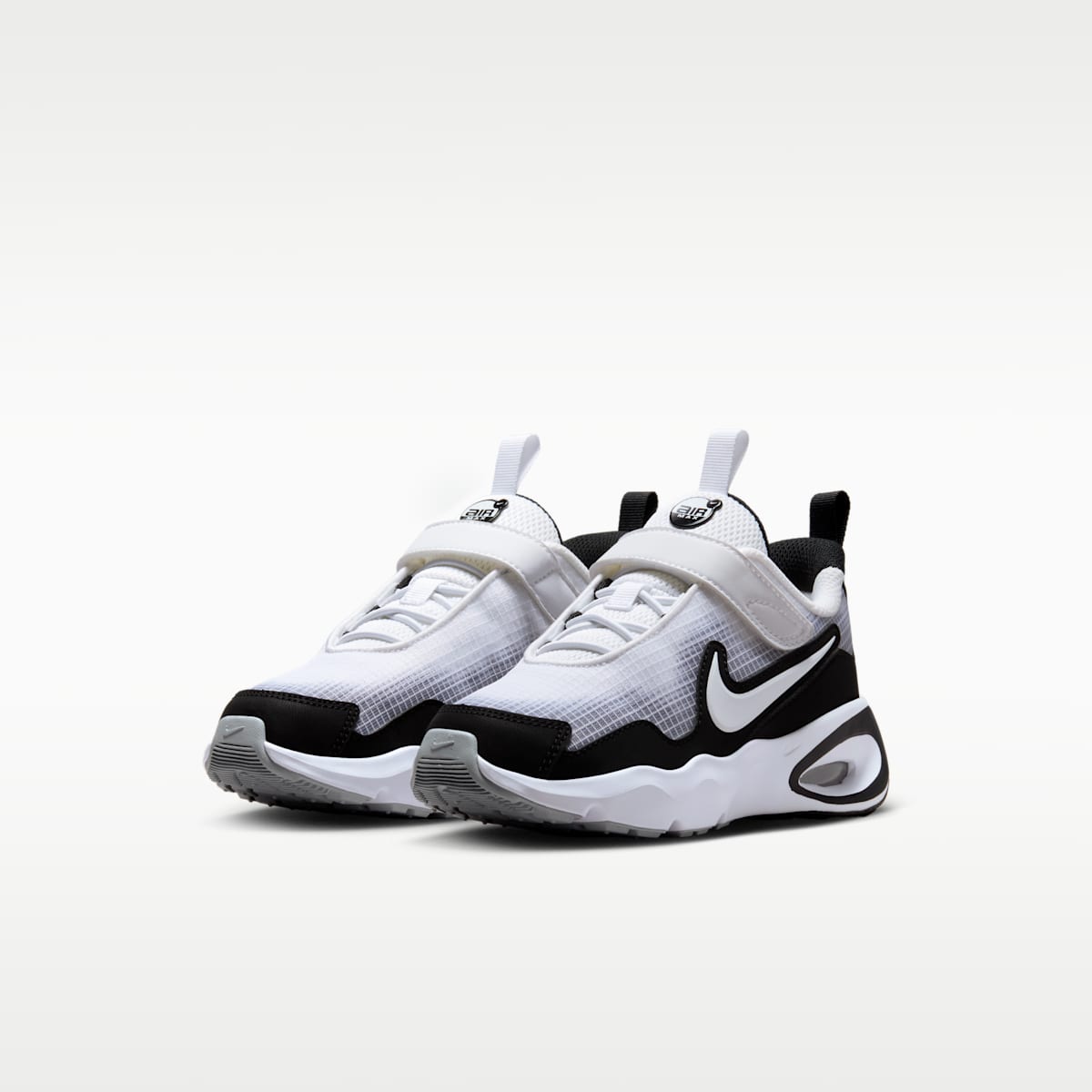 Nike Air Max Nova Little Kids' Shoes - White/Black/Wolf Grey/White