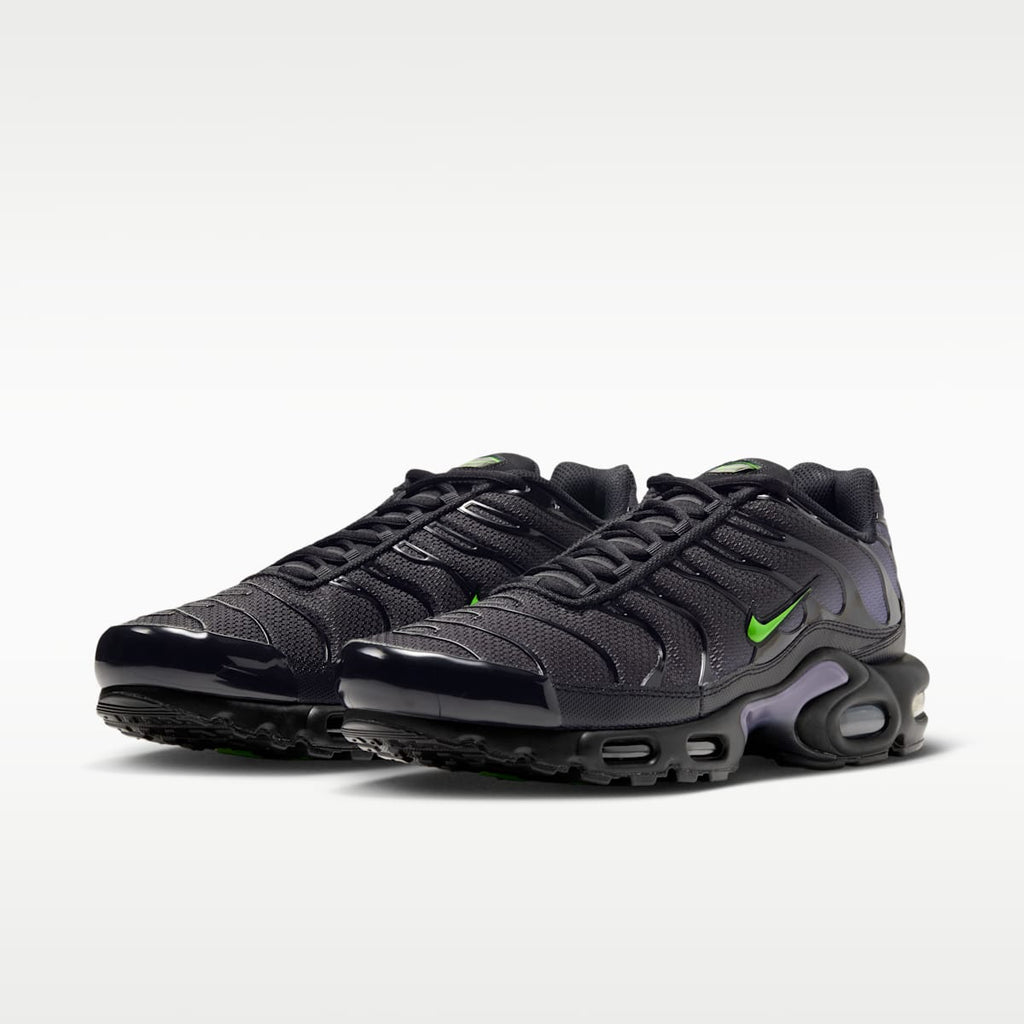 Nike Air Max Plus Men's Shoes - Black/Canyon Purple/Electric Green - Image 5