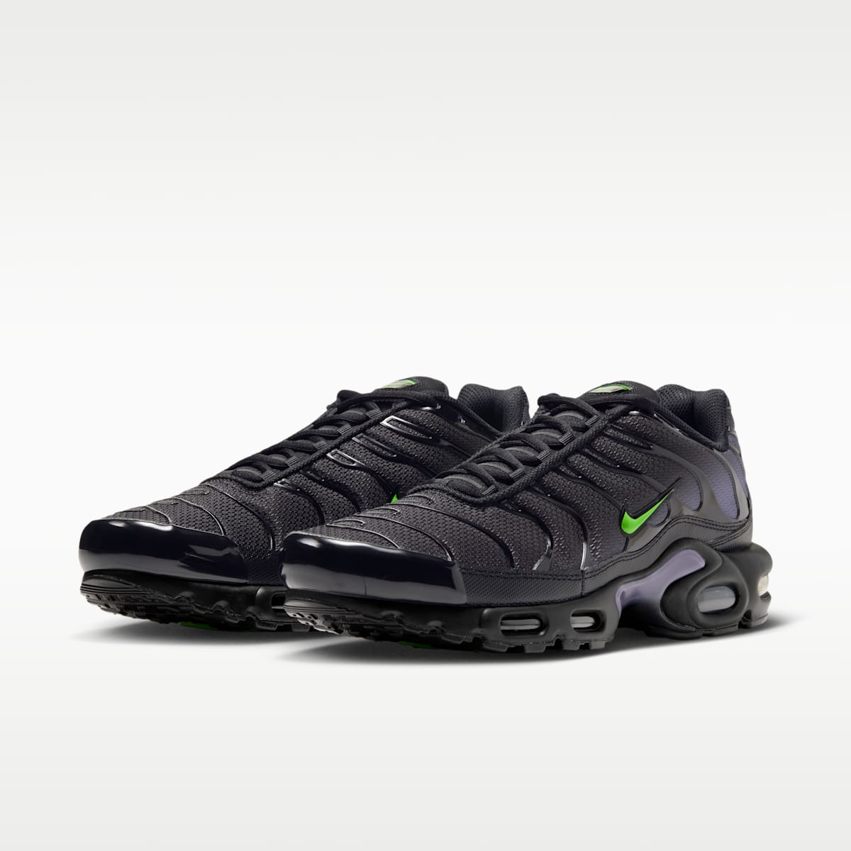 Nike Air Max Plus Men's Shoes - Black/Canyon Purple/Electric Green - Image 5