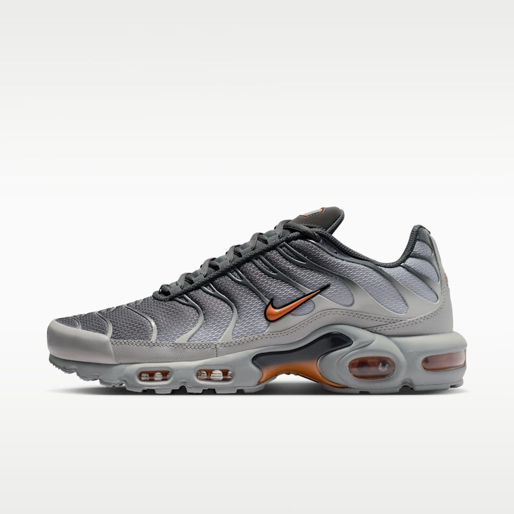Nike Air Max Plus Men's Shoes - Light Smoke Grey/Dark Smoke Grey/Hot Curry - Image 1