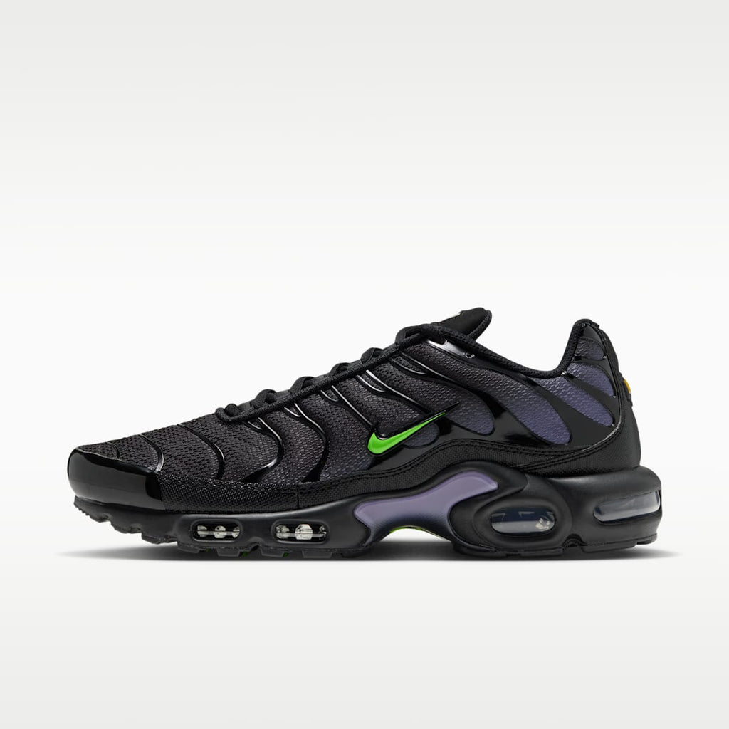 Nike Air Max Plus Men's Shoes - Black/Canyon Purple/Electric Green - Image 1