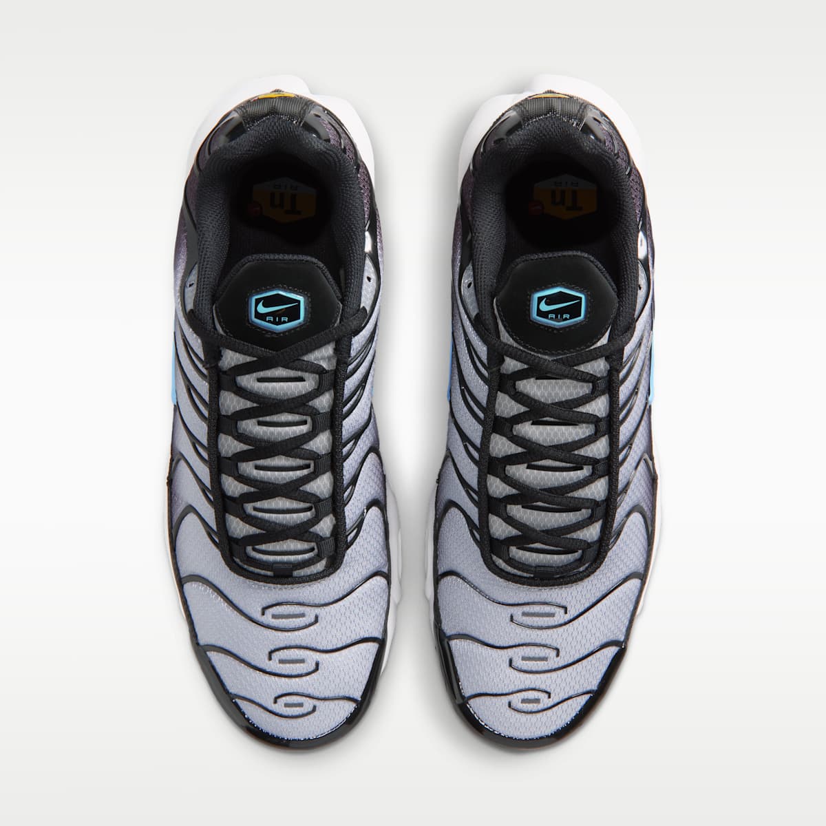 Nike Air Max Plus Men's Shoes - Black/Light Smoke Grey/White/Football Blue - Image 4