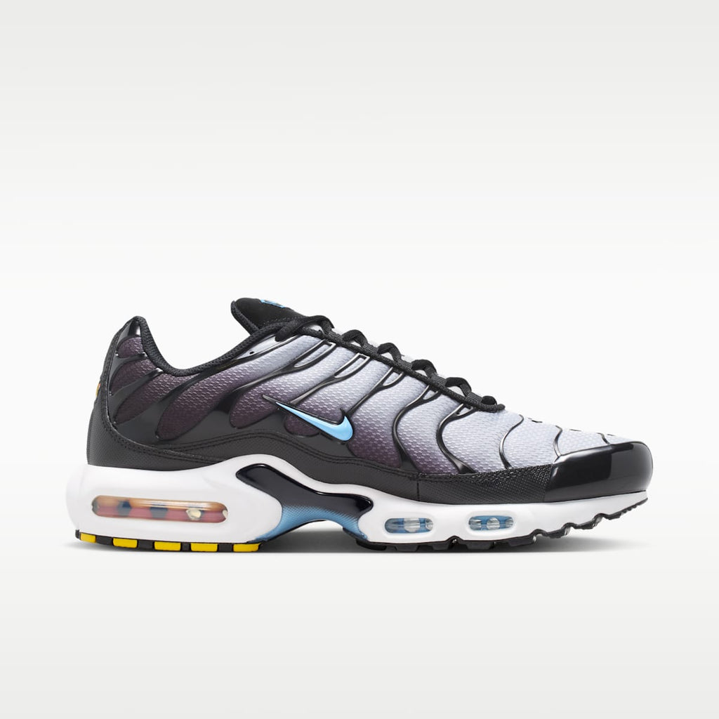 Nike Air Max Plus Men's Shoes - Black/Light Smoke Grey/White/Football Blue - Image 3