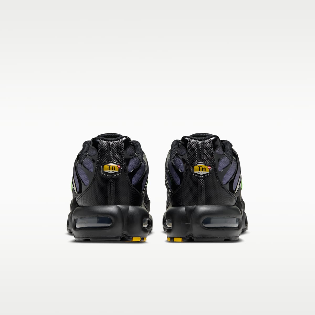 Nike Air Max Plus Men's Shoes - Black/Canyon Purple/Electric Green - Image 6