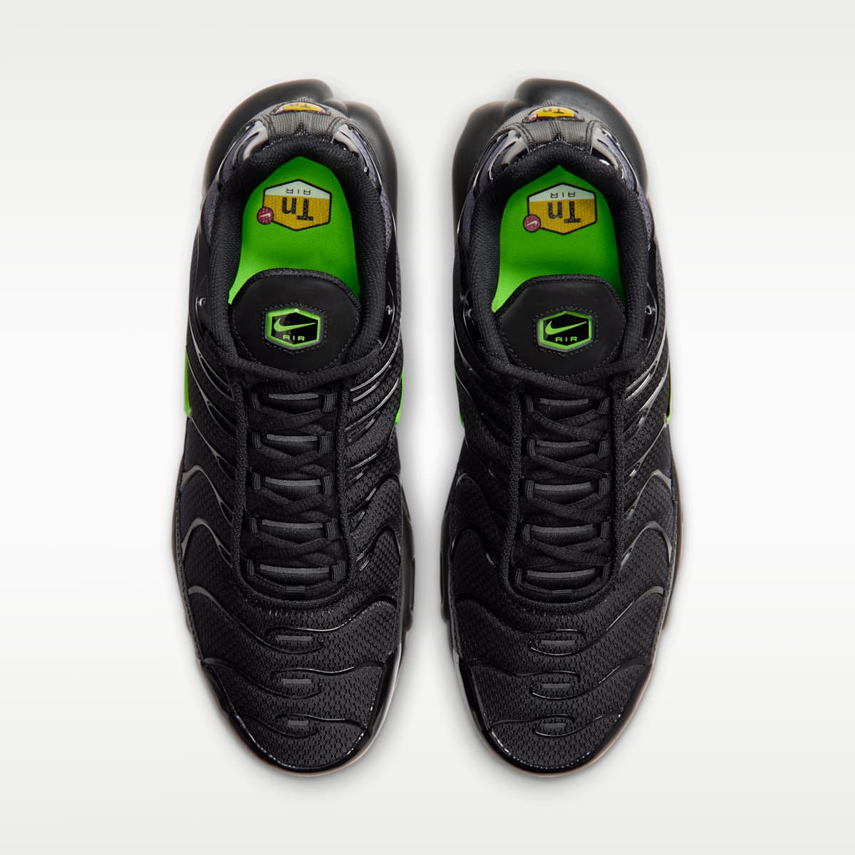 Nike Air Max Plus Men's Shoes - Black/Canyon Purple/Electric Green - Image 4