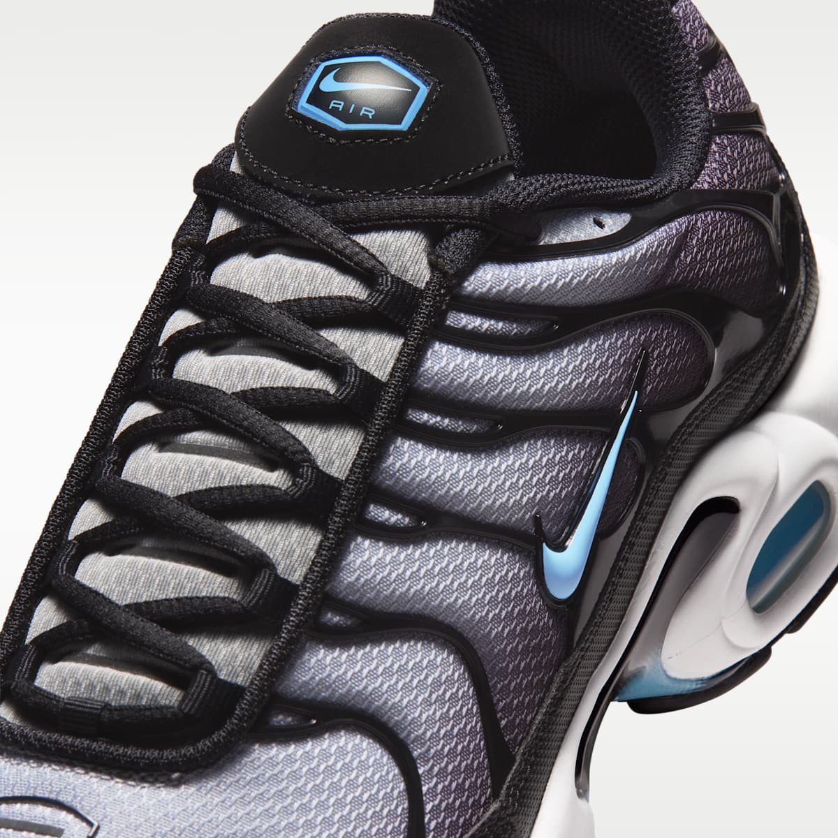 Nike Air Max Plus Men's Shoes - Black/Light Smoke Grey/White/Football Blue - Image 7