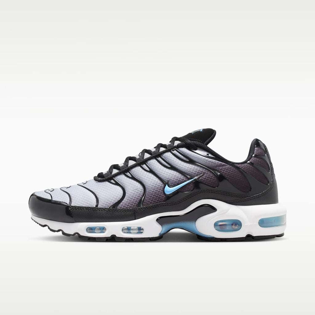 Nike Air Max Plus Men's Shoes - Black/Light Smoke Grey/White/Football Blue - Image 1