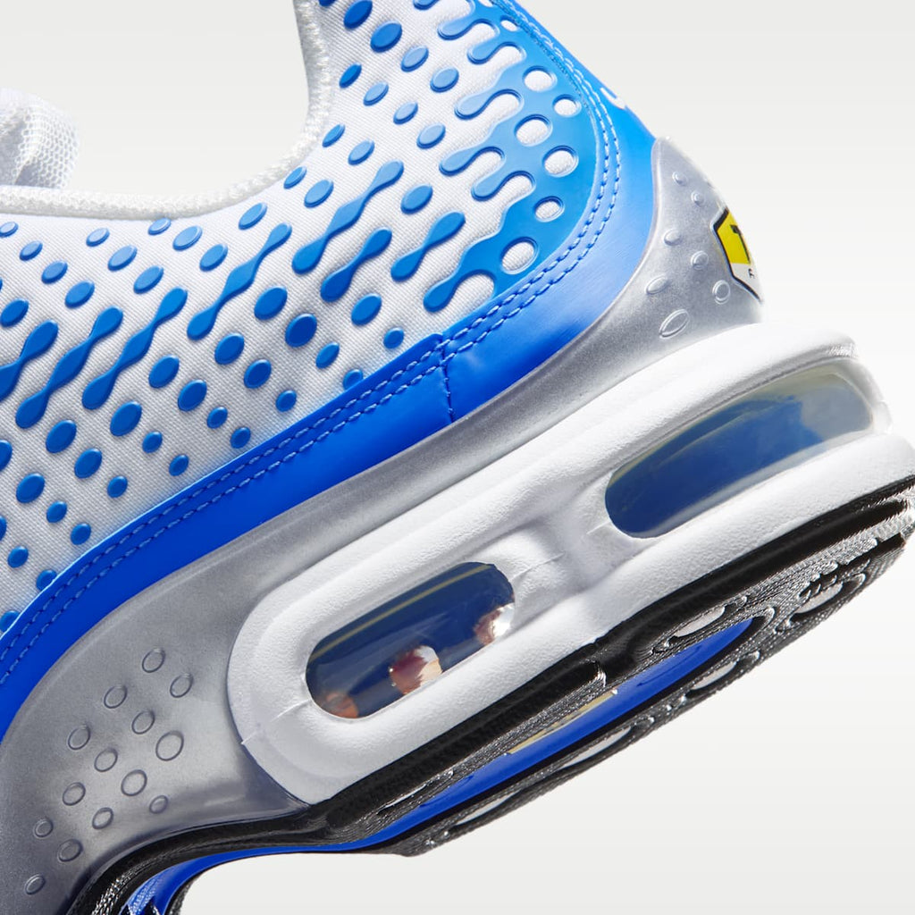 Nike Air Max Plus VII Men's Shoes - White/Blue Crystal/Metallic Silver/White - Image 8