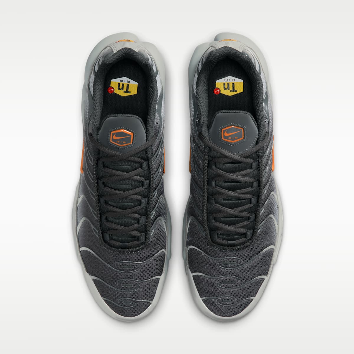 Nike Air Max Plus Men's Shoes - Light Smoke Grey/Dark Smoke Grey/Hot Curry - Image 4