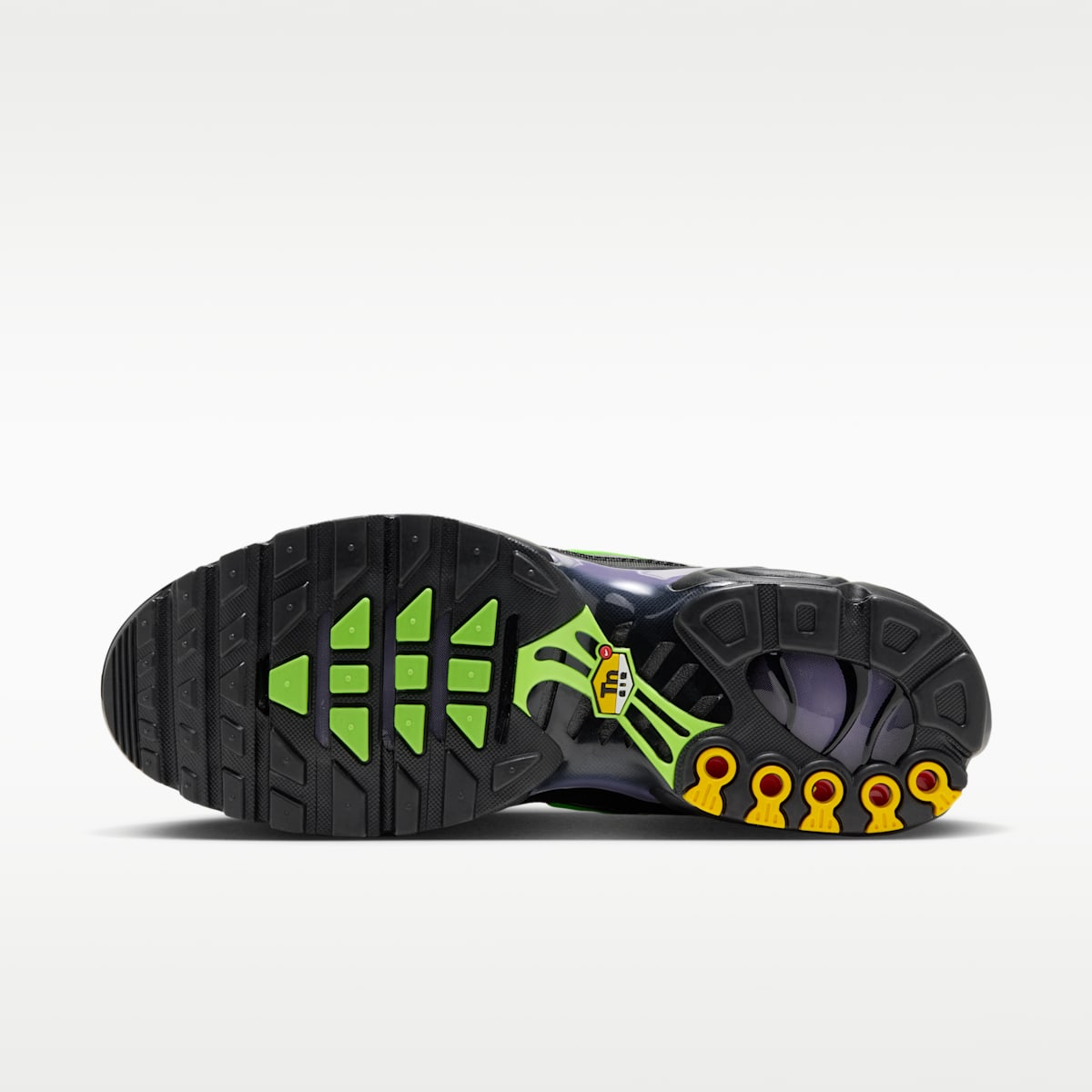 Nike Air Max Plus Men's Shoes - Black/Canyon Purple/Electric Green - Image 2