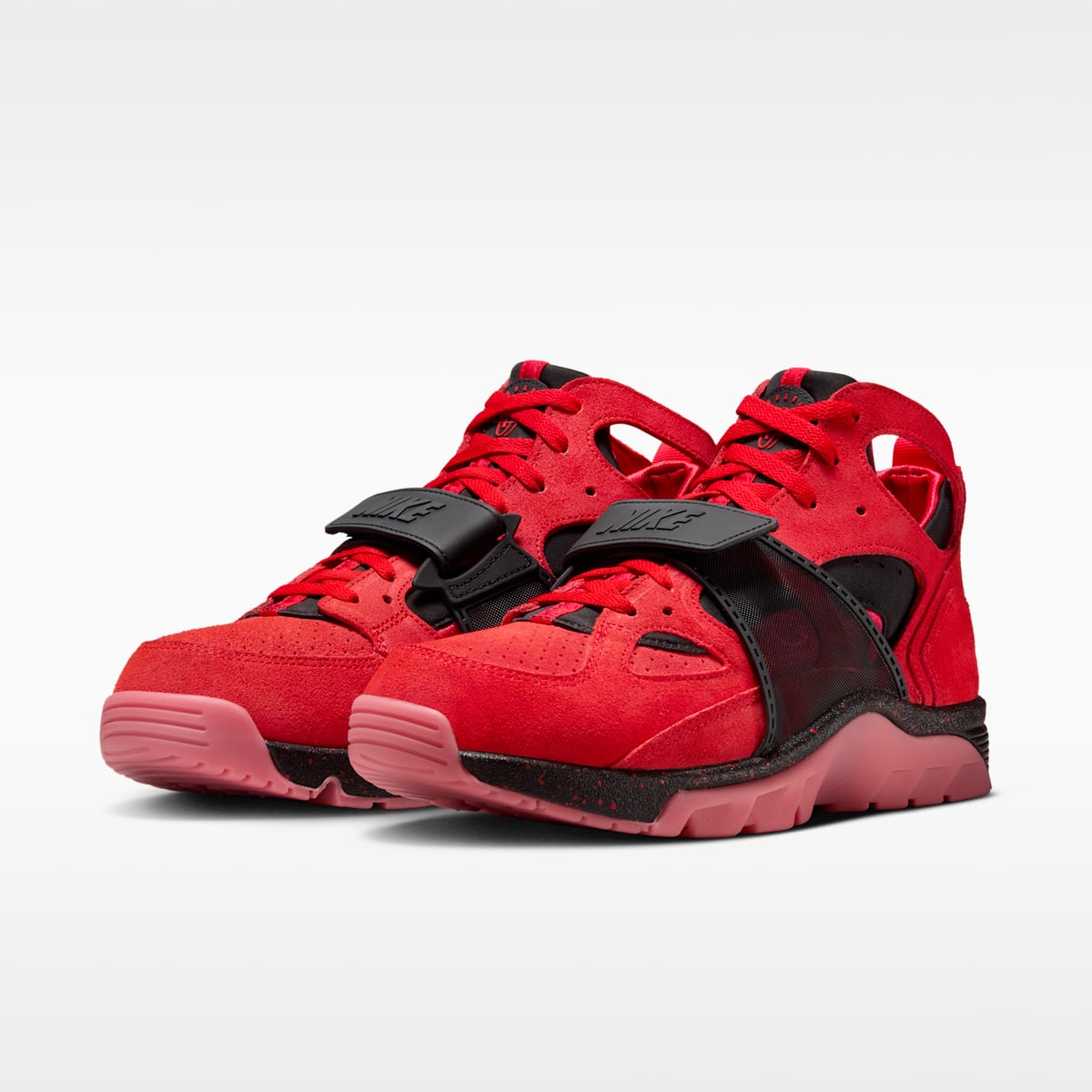 Nike Air Trainer Huarache Men's Shoes - Challenge Red/Challenge Red/Challenge Red/Black - Image 5