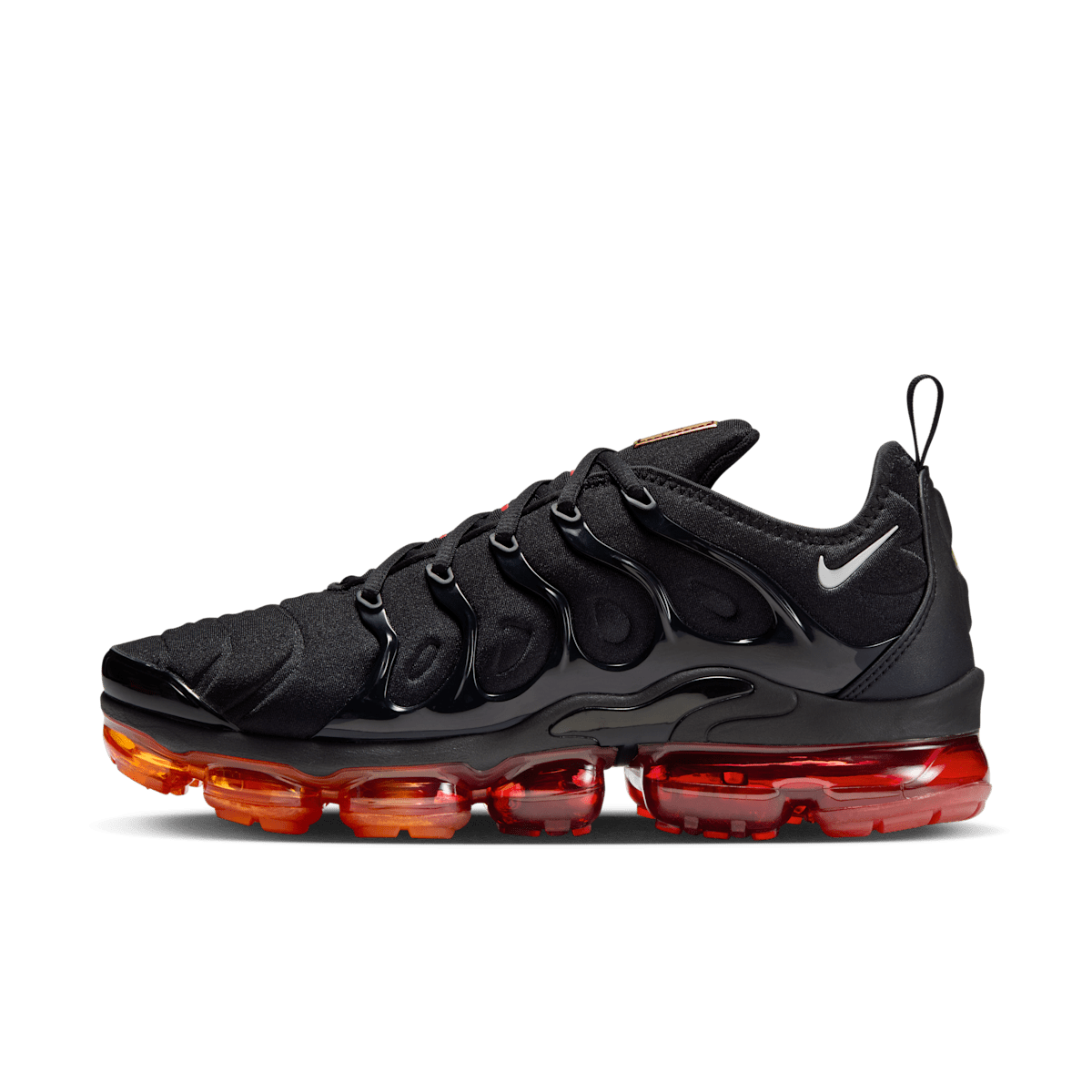 Nike Air VaporMax Plus Men's Shoes - Black/Magma Orange/University Red/Light Smoke Grey - Image 1