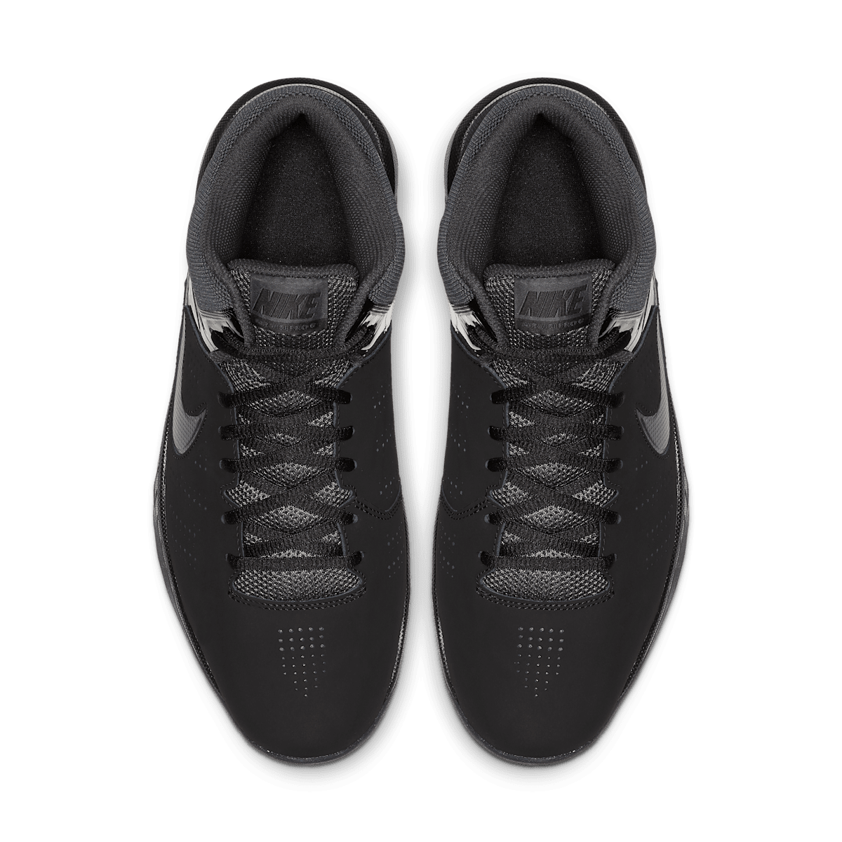Nike Air Visi Pro VI Nubuck Men's Basketball Shoes - Black/Anthracite - Image 4