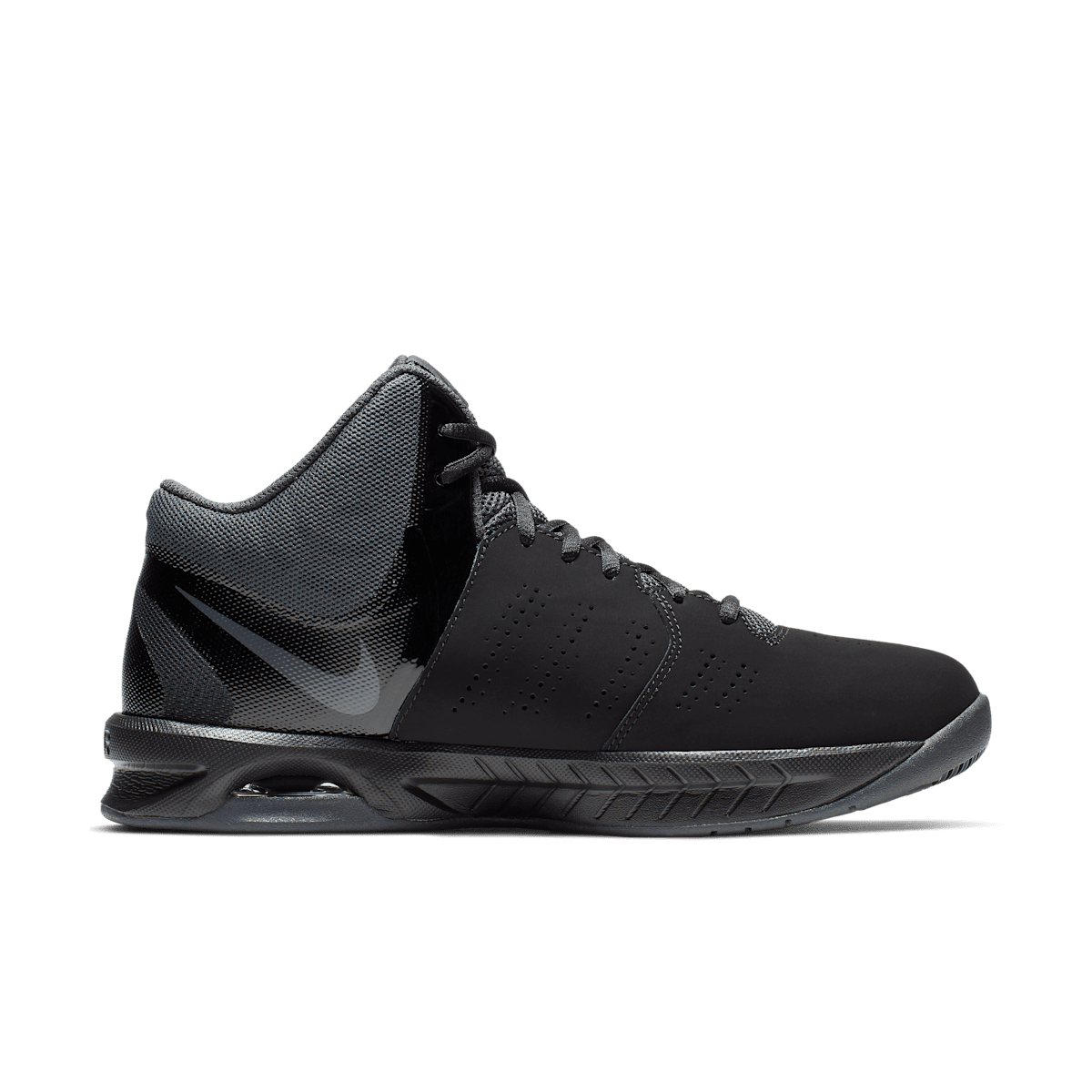 Nike Air Visi Pro VI Nubuck Men's Basketball Shoes - Black/Anthracite - Image 3
