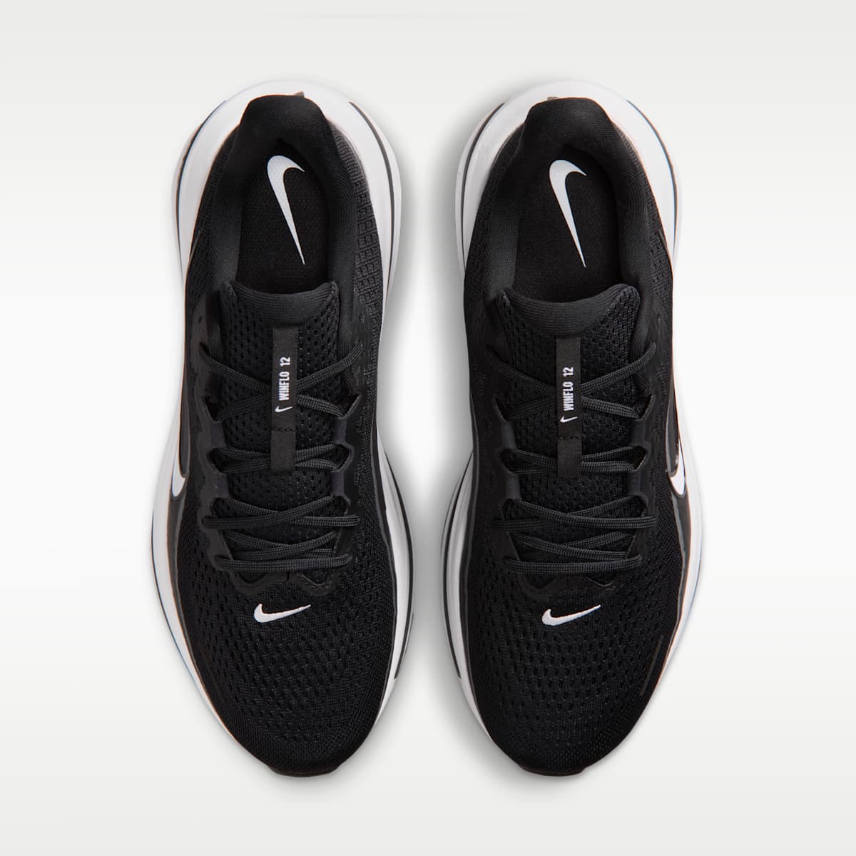 Nike Winflo 12 Men's Road Running Shoes - Black/Dark Smoke Grey/White - Image 4