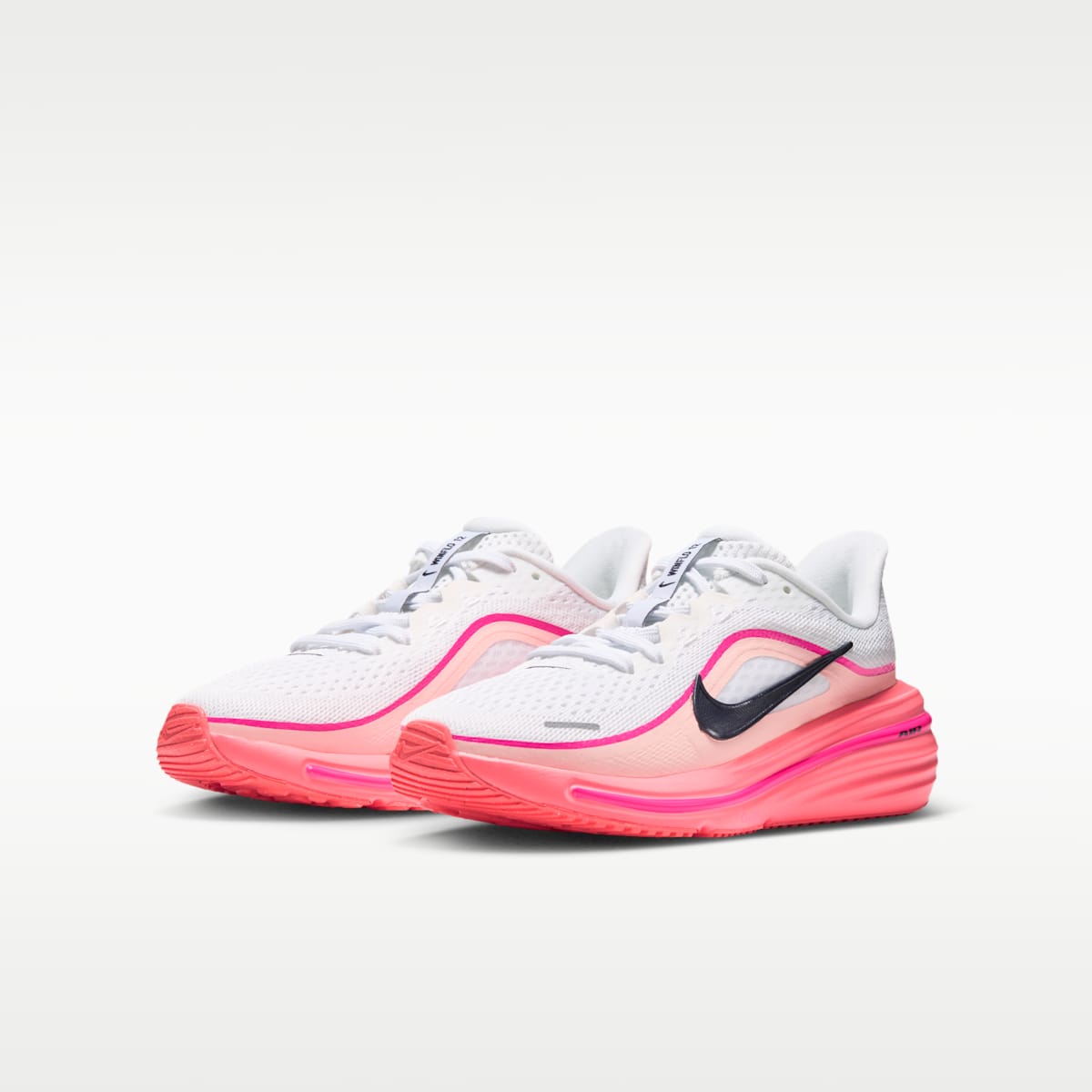 Nike Winflo 12 Big Kids' Road Running Shoes - White/Atomic Pink/Hyper Pink/Gridiron