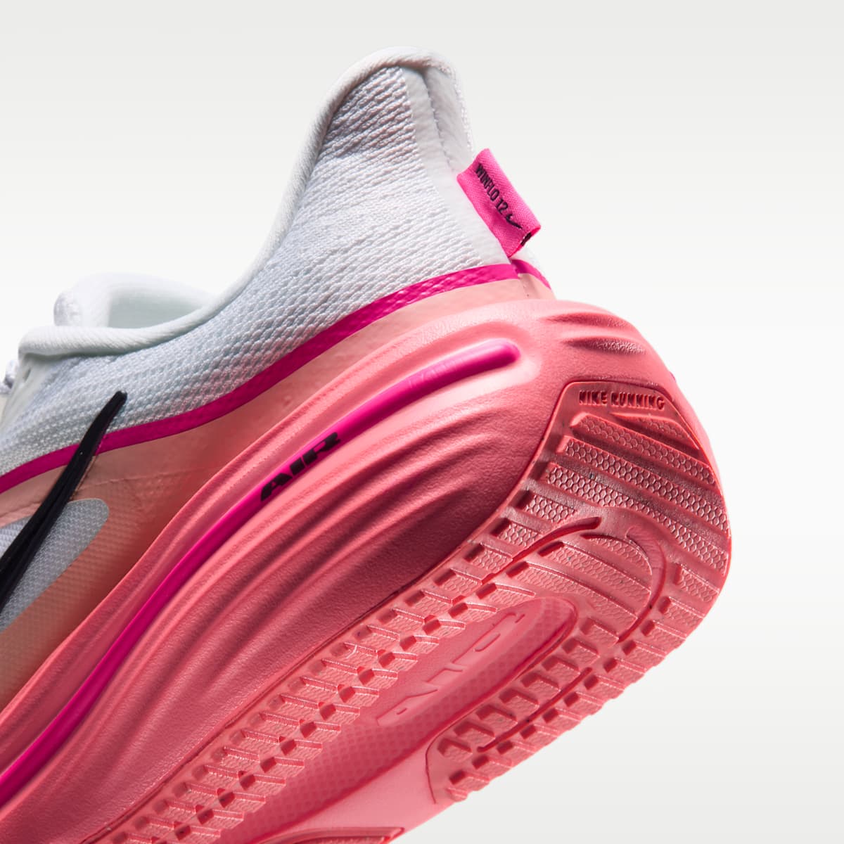 Nike Winflo 12 Big Kids' Road Running Shoes - White/Atomic Pink/Hyper Pink/Gridiron