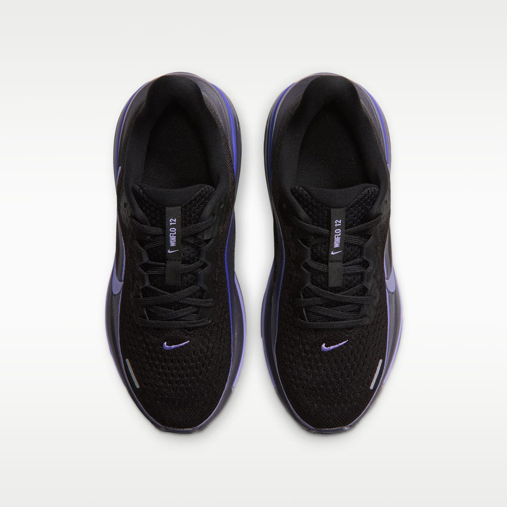 Nike Winflo 12 Big Kids' Road Running Shoes - Black/Gridiron/Persian Violet/Purple Pulse