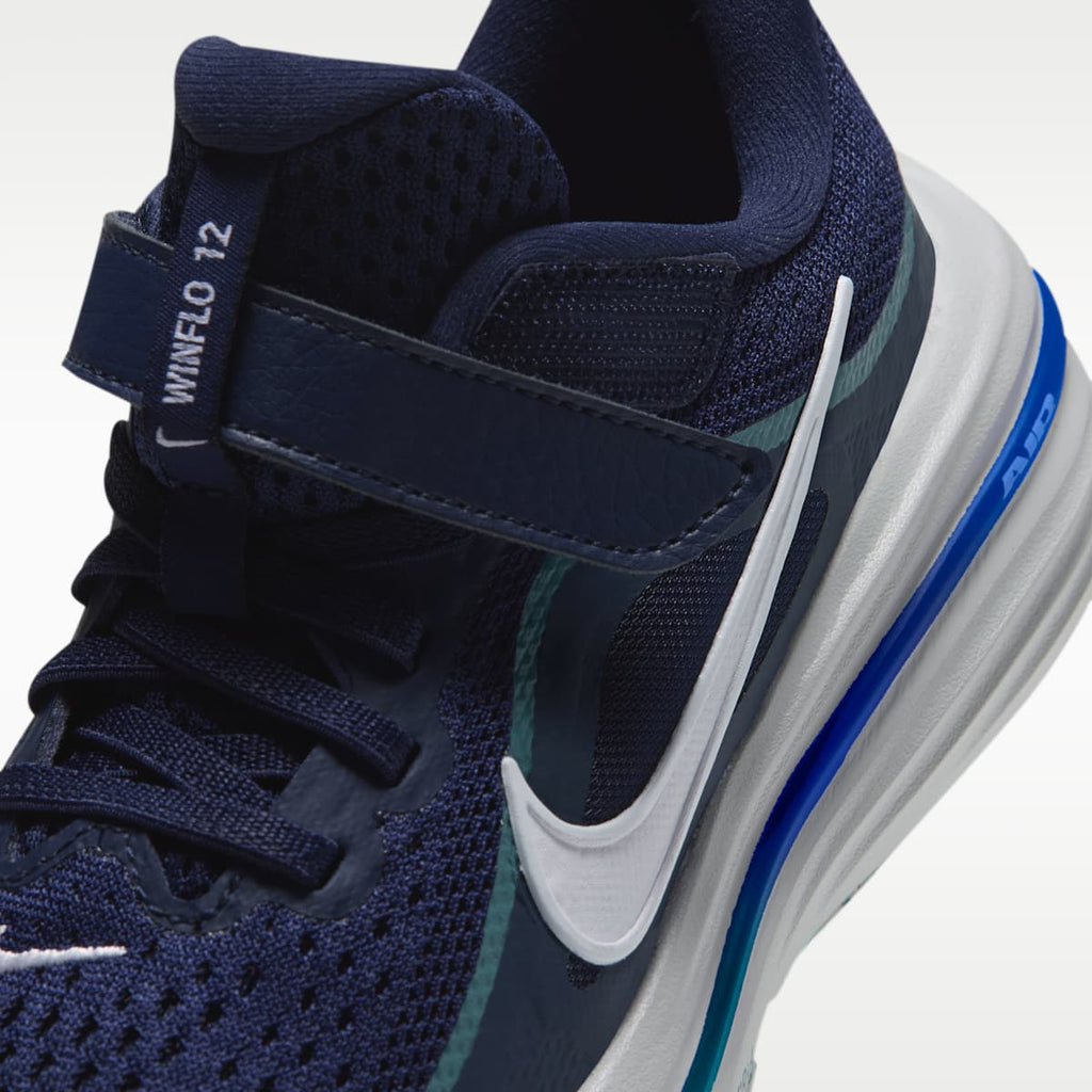 Nike Winflo 12 Little Kids' Road Running Shoes - Midnight Navy/Dark Slate/Smokey Blue/White