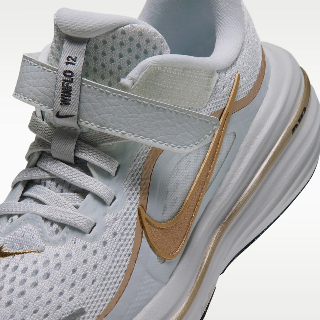 Nike Winflo 12 Little Kids' Road Running Shoes - Off White/Pure Platinum/Off Noir/Blur