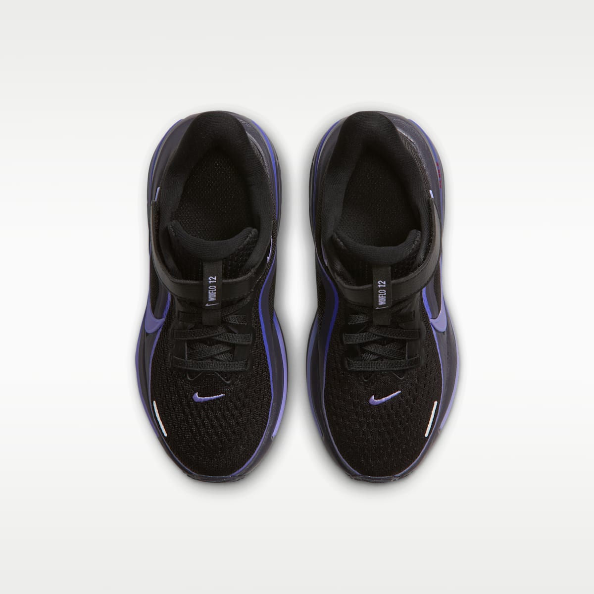 Nike Winflo 12 Little Kids' Road Running Shoes - Black/Gridiron/Persian Violet/Purple Pulse