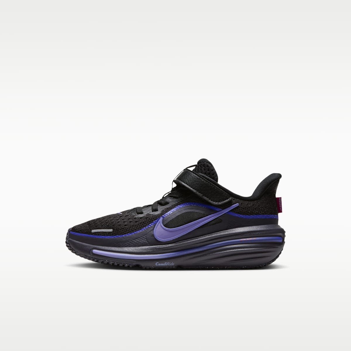 Nike Winflo 12 Little Kids' Road Running Shoes - Black/Gridiron/Persian Violet/Purple Pulse