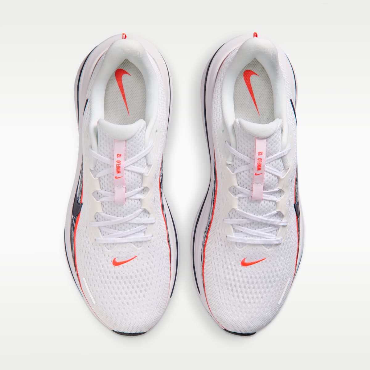 Nike Winflo 12 Men's Road Running Shoes - White/Dynamic Yellow/Bright Crimson/Obsidian - Image 4